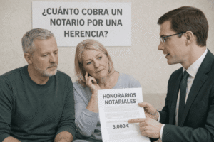cuanto cobra un notario por una herencia