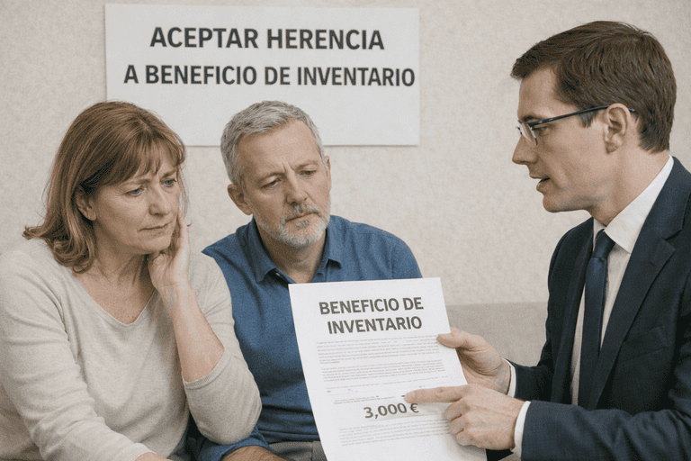 aceptar herencia a beneficio de inventario