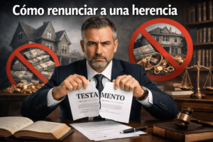como renunciar a una herencia