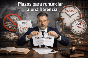 plazos para renunciar a una herencia