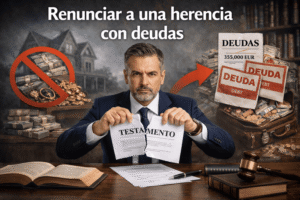 renunciar a una herencia con deudas